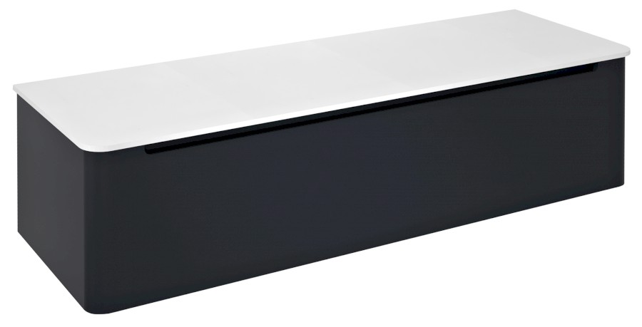 KERALA umyvadlová skříňka 140x35x47,5cm, 1x zásuvka, antracit matný KR140-3434