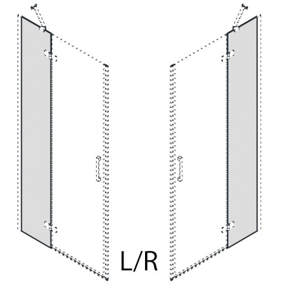 TRINITY fixní díl dveří 1000mm, sklo čiré GT1110C