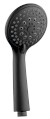 Ruční masážní sprcha, 3 režimy sprchování, průměr 100mm, ABS/černá mat SC106