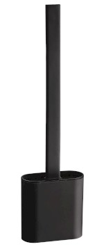 BS010B (62082) SANA WC silikonová štětka závěsná/na postavení, černá mat BS010B