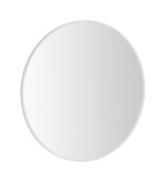 NOTION SLIM kulaté zrcadlo v rámu ø 50cm, bílá mat NT500W