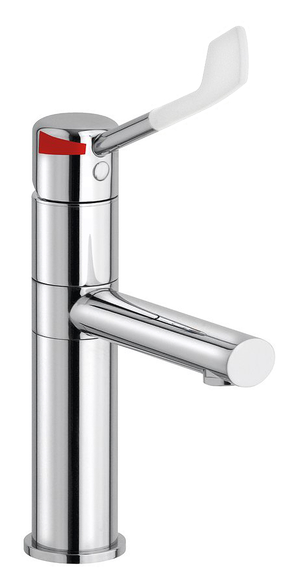 LE006 (10668) LEA stoj. um. baterie vysoká, otočná hubice, lékařská páka, chrom LE006