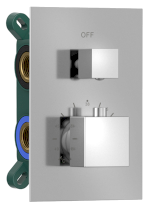 1102-32 (56086) Podomítková sprchová termostatická baterie, box, 2 výstupy, chrom 1102-32