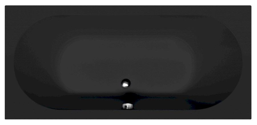 LEVANA obdélníková vana 170x80x39cm, černá mat 71745.21