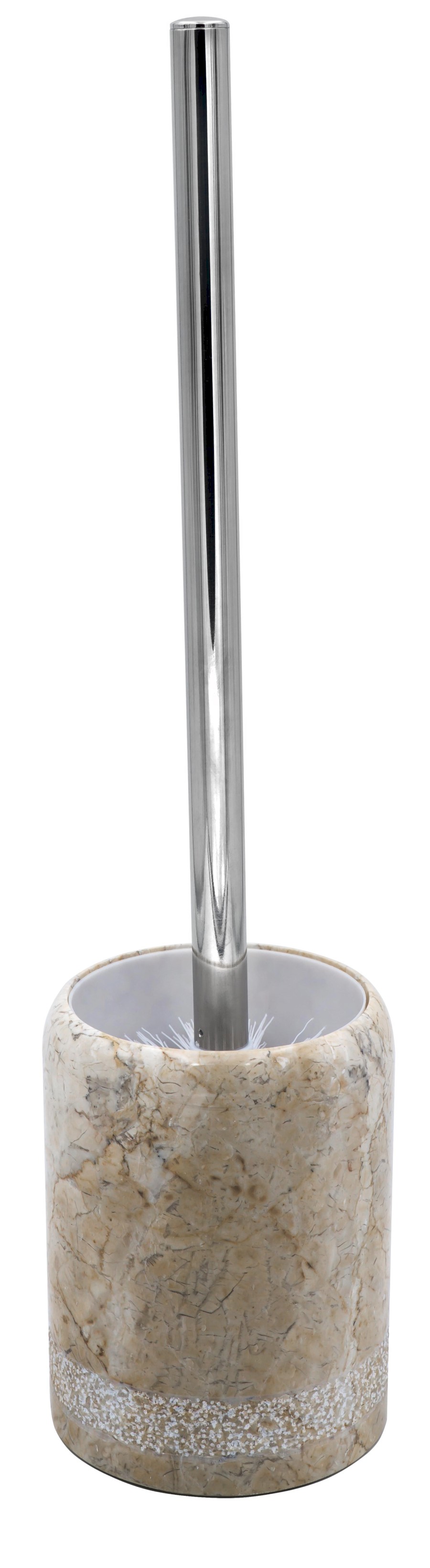2234419 (57923) POSH WC štětka na postavení, mramor, béžová 2234419