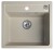 Granitový vestavný dřez mono, 53x50cm, béžová GR1032