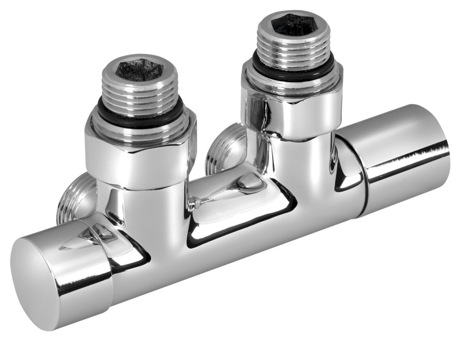 R-START připojovací sada ventilů pro středové připojení, chrom SR230C