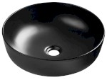 RONDEA keramické umyvadlo na desku Ø 41cm, černá mat AR445B