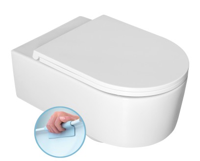 SISTEMA A závěsná WC mísa, Rimless, 36x53,5cm, bílá 10SL02001