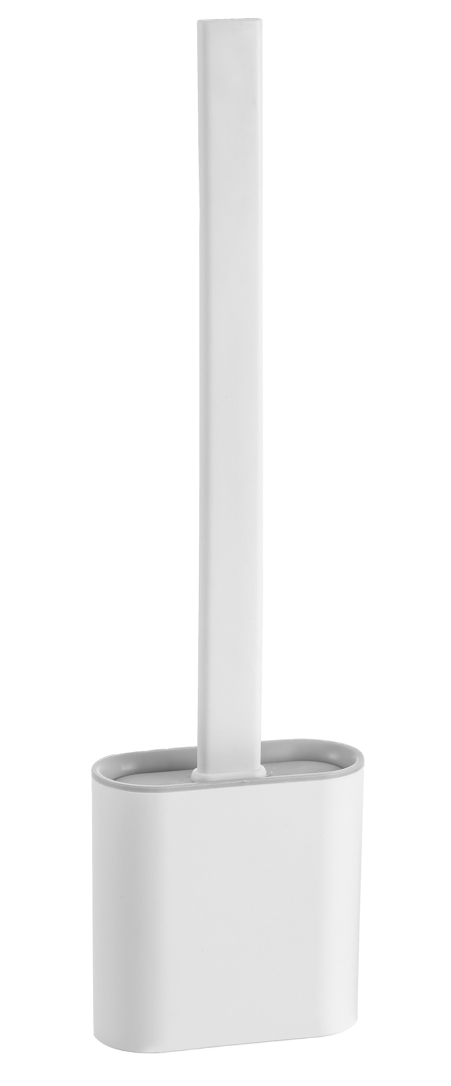 BS010 (62083) SANA WC silikonová štětka závěsná/na postavení, bílá mat BS010