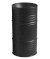 BARREL keramické umyvadlo na postavení ke stěně 42x90x42cm, černá mat 474331