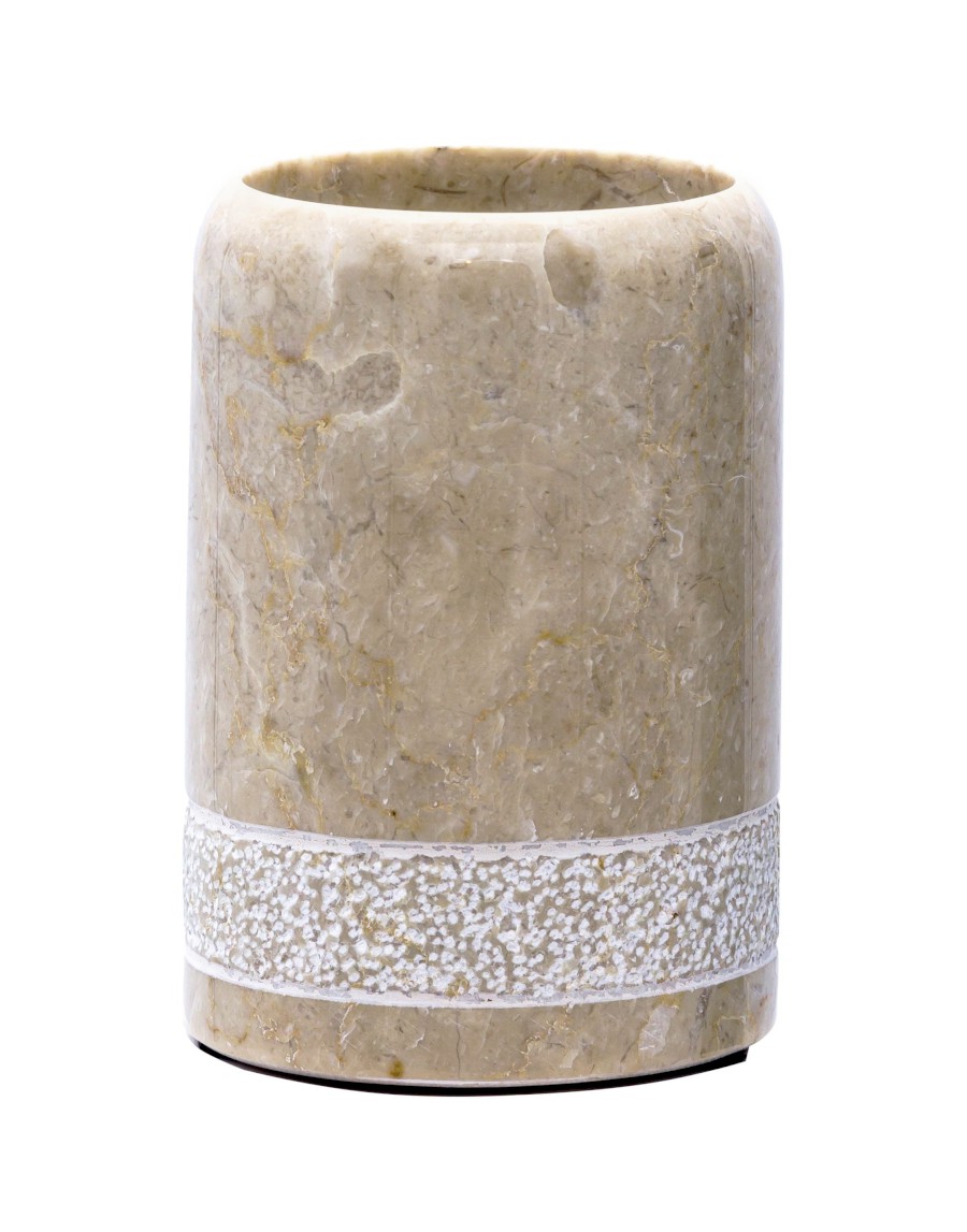 2234119 (57921) POSH sklenka na postavení, mramor, béžová 2234119