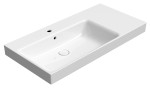 9627111 (62084) NUBES keramické umyvadlo 100x50cm, s odkládací plochou vpravo, bílá ExtraGlaze 9627111