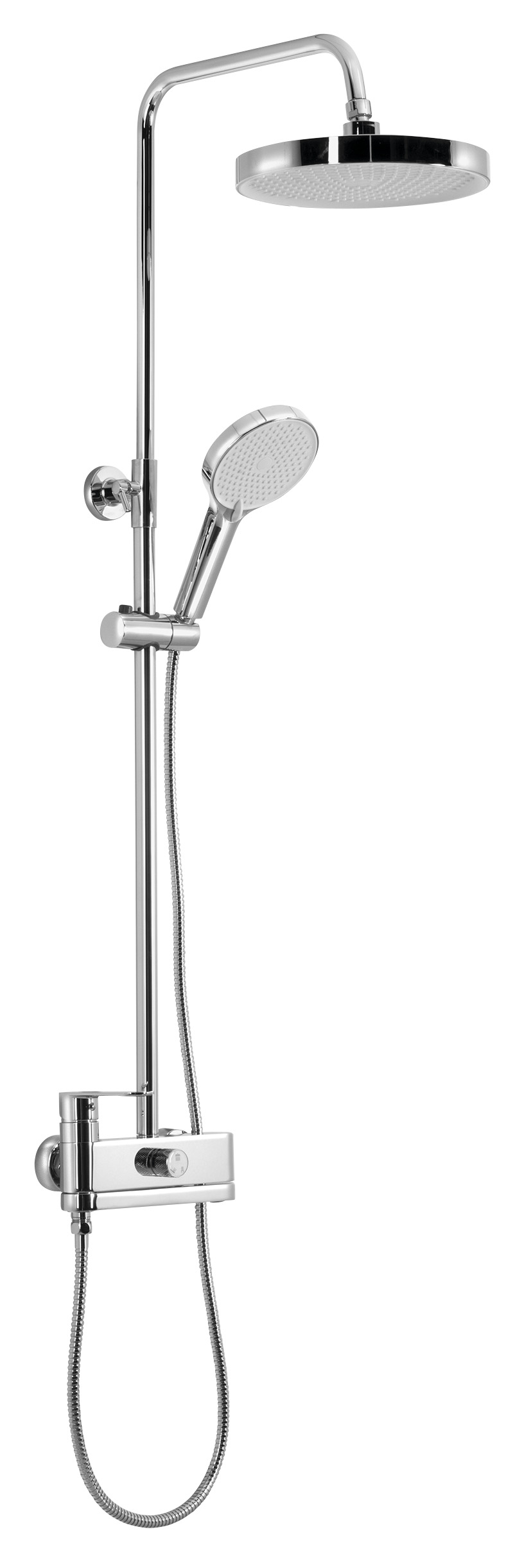 Sprchový sloup s pákovou baterií, otočné ramínko, chrom CF139