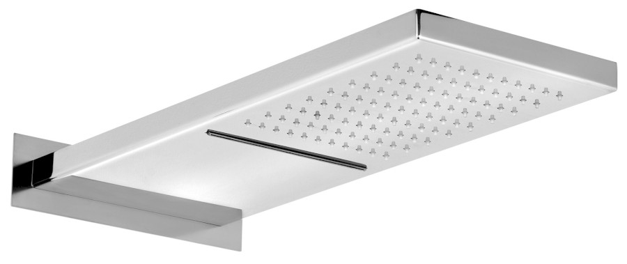 DC562 (25537) Nástěnná hlavová sprcha s kaskádou, 500x200mm, nerez lesk DC562
