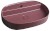 INFINITY OVAL keramické umyvadlo na desku, 60x40cm, maroon red 10NF65060-2R