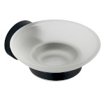 SAMBA mýdlenka, mléčné sklo, černá mat SB202
