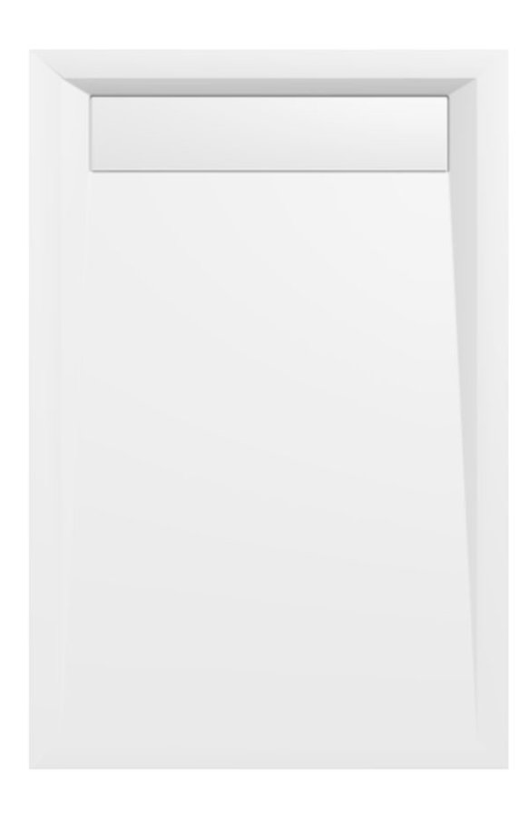 VARESA sprchová vanička z litého mramoru se záklopem, obdélník 120x80cm, bílá 71604