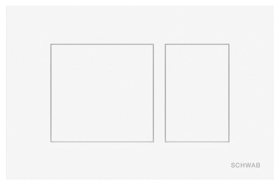 SCHWAB CERES ovládací tlačítko, 246x159mm, bílá lesk P67-0130-0250