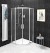 SIGMA SIMPLY čtvrtkruhová sprchová zástěna 900x900 mm, R550, čiré sklo GS5590