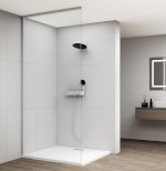 ESCA sada profilů pro uchycení skla, stěna - strop, 2600x1600mm, chrom ES2610