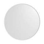 NT600W (62180) NOTION SLIM kulaté zrcadlo v rámu ø 60cm, bílá mat NT600W