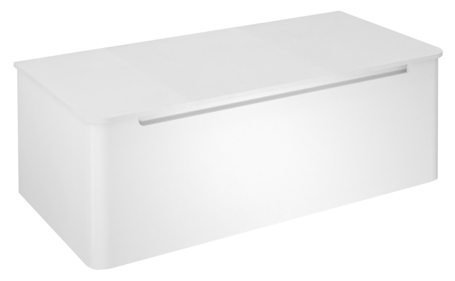 KR100-3030 (58757) KERALA umyvadlová skříňka 100x35x47,5cm, 1x zásuvka, bílá lesk KR100-3030