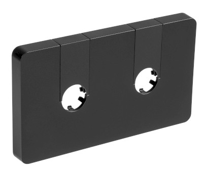 Q-START krycí rozeta pro středové připojení, černá mat QS515B