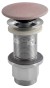 Umyvadlová výpust 5/4“, click-clack, betonová zátka, 10-80mm, růžová mat FG921