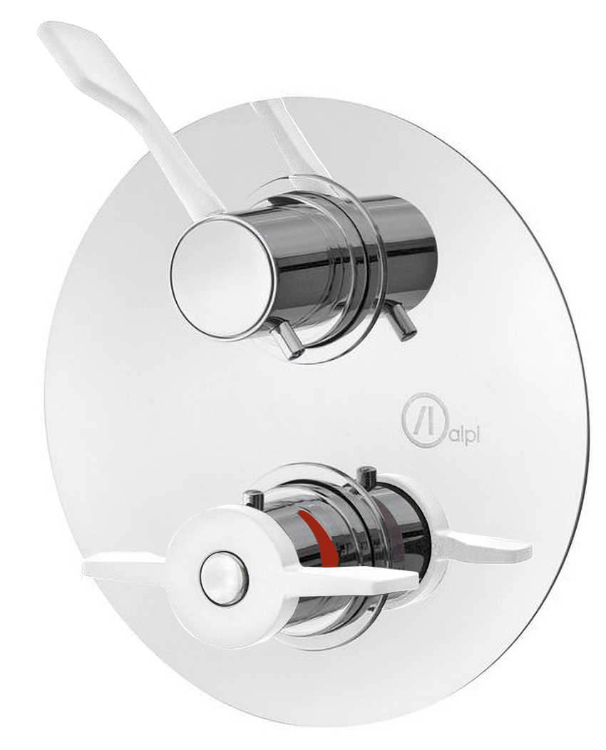 LEA podomítková sprchová termostatická baterie, lékařská páka, chrom LE391