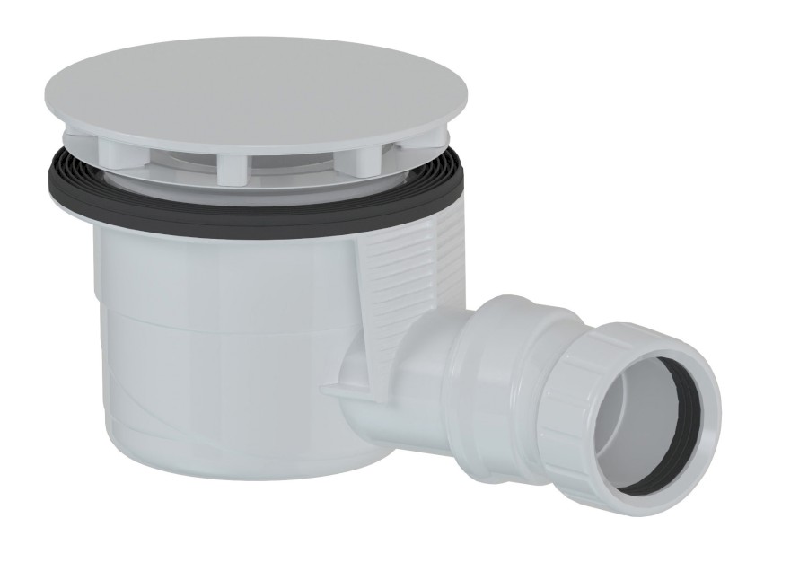 17911W (59135) Vaničkový sifon, průměr 90mm, DN40, krytka bílá 17911W