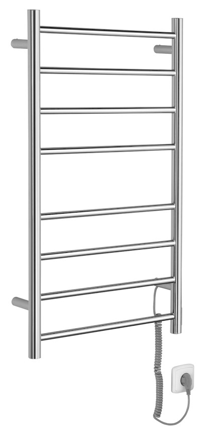 REDONDO elektrický sušák ručníků, kulatý, 500x900 mm, 75 W, nerez lesk ER220V