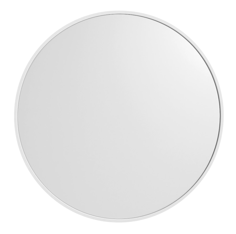 NT700W (62183) NOTION SLIM kulaté zrcadlo v rámu ø 70cm, bílá mat NT700W