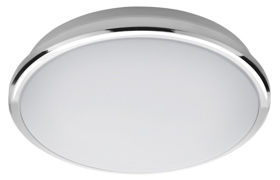 SILVER stropní LED svítidlo,  Ø 29cm, 10W, 230V, 3000K/4000K/6500K, IP44, chrom AU480