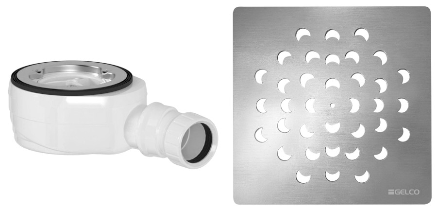 Vaničkový sifon, průměr otvoru 90 mm, DN40, krytka chrom KSM104CH-SN90