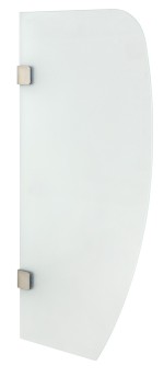 2502-05 (31661) Dělící stěna mezi urinály 40x80 cm, mléčné sklo 2502-05