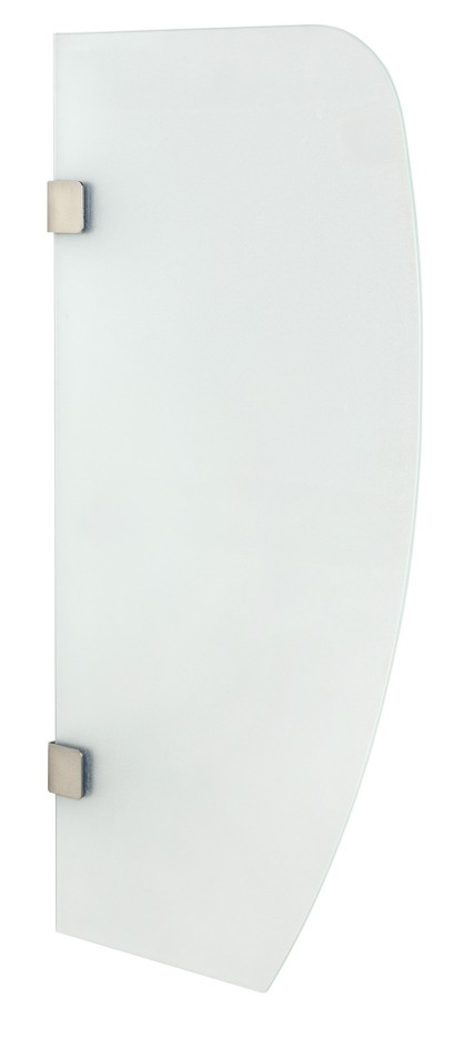 Dělící stěna mezi urinály 40x80 cm, mléčné sklo 2502-05