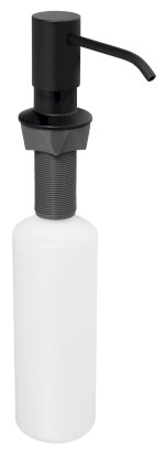 Zápustný dávkovač mýdla, kulatý, černá mat SP023B