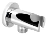Držák sprchy kulatý, pevný, s vyústěním, chrom 1205-09