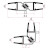 Set magnetických těsnění 45°pro sklo 8/8mm , 2000mm, černá (2ks) NDGDB33