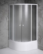 BTR803 (33732) ARLEN čtvrtkruhová sprchová zástěna 800x800x1500 mm, sklo Brick BTR803