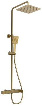 CM139GB (53058) CUBEMIX sprchový sloup s pákovou baterií, zlato mat CM139GB