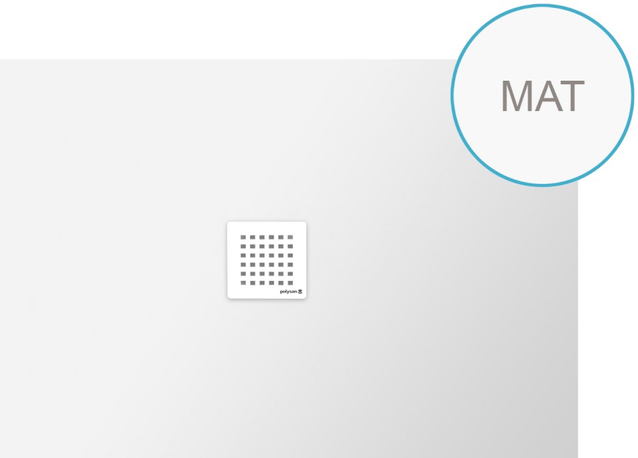 FLEXIA vanička z litého mramoru s možností úpravy rozměru, 130x90cm, bílá mat 72896MAT