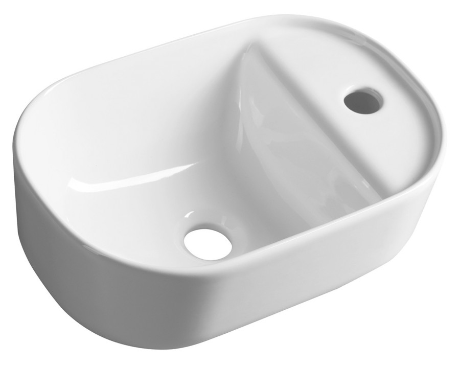 MANAKI keramické umývátko 42x28cm, bílá TU0076