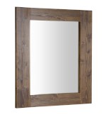 BRAND zrcadlo v dřevěném rámu 60x80cm, mořený smrk BA058S