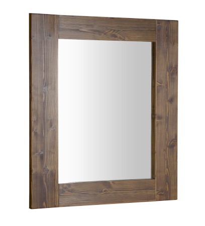 BRAND zrcadlo v dřevěném rámu 60x80cm, mořený smrk BA058S
