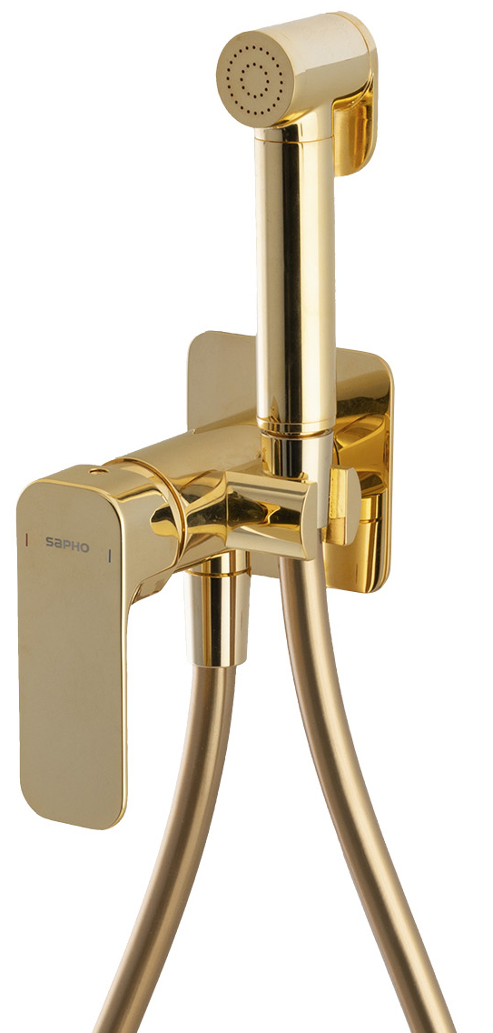 PY13/17 (56390) SPY podomítková bidetová baterie se Stop sprškou, zlato PY13/17