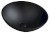 TELICA skleněné umyvadlo na desku Ø 42cm, černá mat TY181B