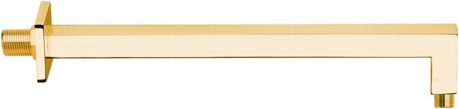 Sprchové ramínko hranaté, 400mm, zlato BR317