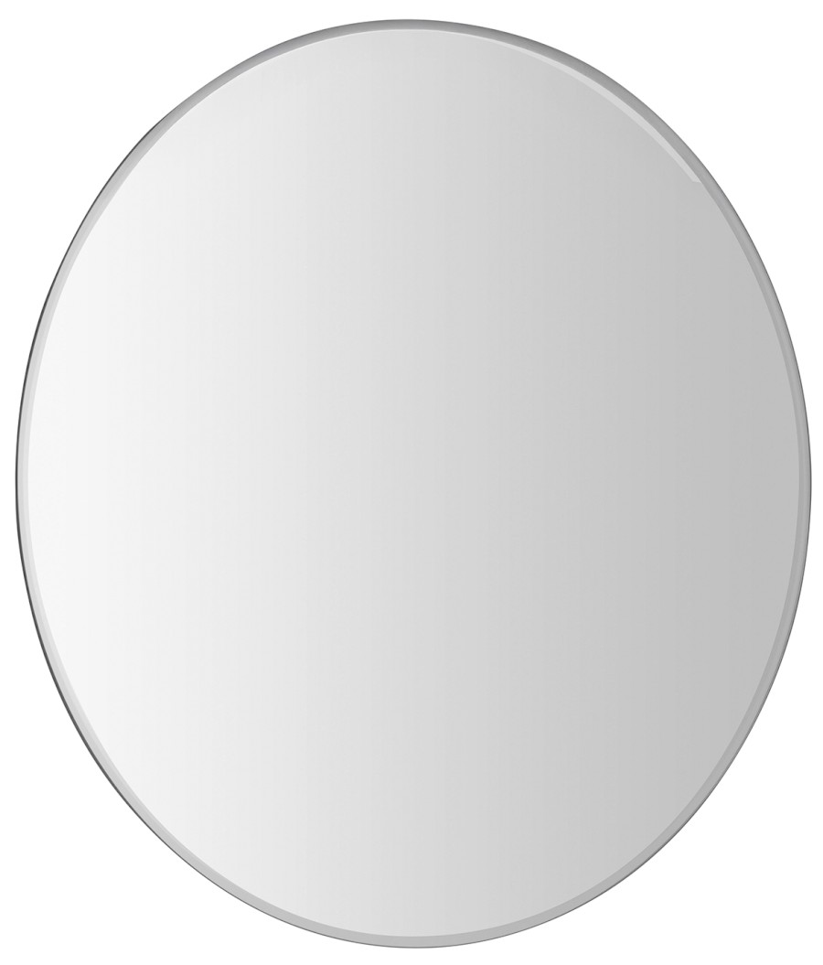 BORD kulaté zrcadlo s broušenou hranou ø 80cm, CU free 22446
